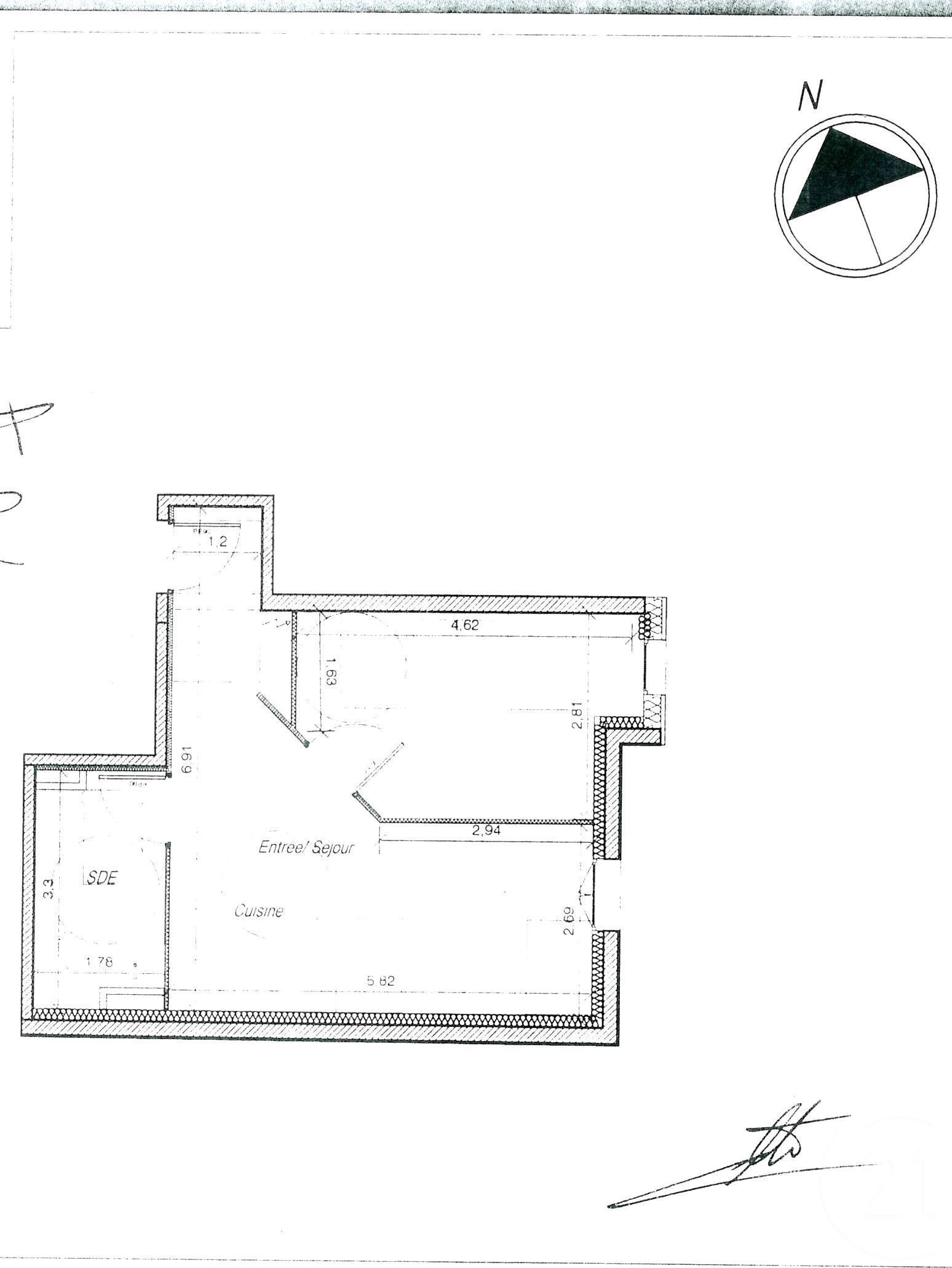 Appartement F2 à louer - 2 pièces - 39,29 m2 - SARTROUVILLE - 78 - ILE-DE-FRANCE
