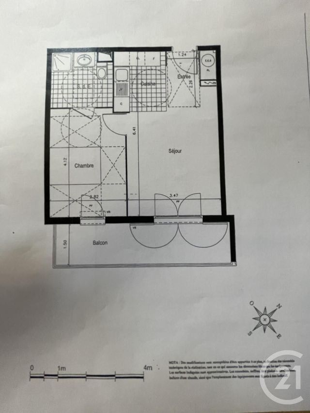 Afficher la photo en grand Appartement F2 à vendre - 2 pièces - 39.72 m2 - SARTROUVILLE - 78 - ILE-DE-FRANCE - Century 21 G.T.I.