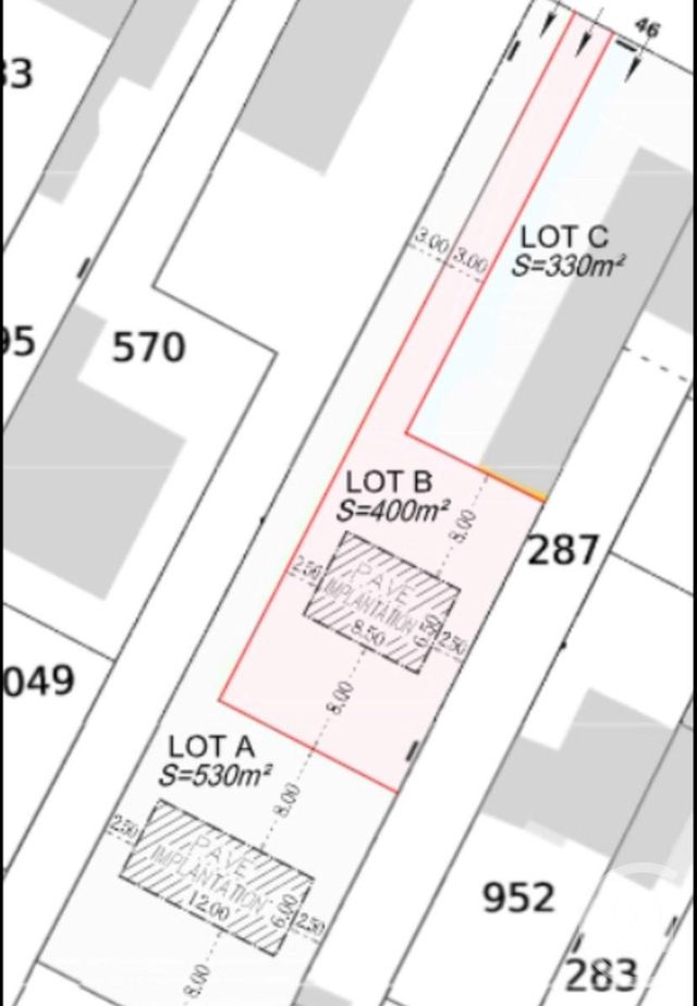 terrain à vendre - 400.0 m2 - SARTROUVILLE - 78 - ILE-DE-FRANCE - Century 21 G.T.I.