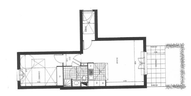 Appartement à louer - 2 pièces - 56.25 m2 - SARTROUVILLE - 78 - ILE-DE-FRANCE - Century 21 G.T.I.